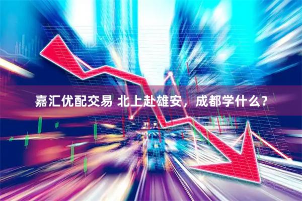 嘉汇优配交易 北上赴雄安，成都学什么？