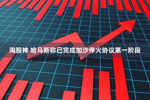 淘股神 哈马斯称已完成加沙停火协议第一阶段