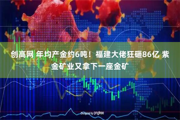 创高网 年均产金约6吨！福建大佬狂砸86亿 紫金矿业又拿下一座金矿